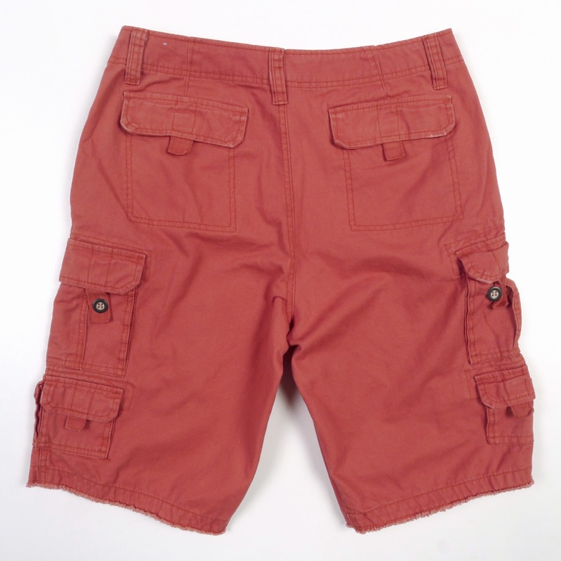 Iron Co. NY Cargo Shorts Mens 32 Waist Brick Red Rugged - 8 Pockets ...