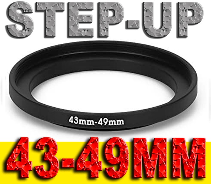 STEP UP 4349MM ADATTATORE RING ADAPTER 43MM 49MM 4349 43 49 MM 43MM